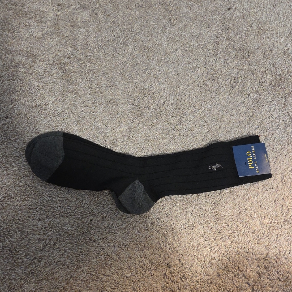 NWT Polo Ralph Lauren Cotton Blend Ribbed Socks